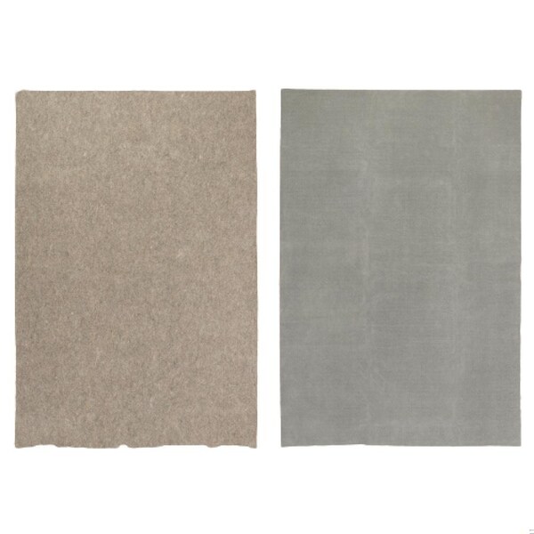 Homeroots 3 x 6 ft. Gray Non Slip Rug Pad 388119 - main
